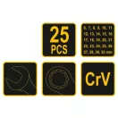 Set chei Phillips VOREL 25 piese 6-32 mm