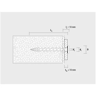   Surub material izolant CELO IPS 80, alb - RAL 9003 + PH, A2 (4 buc)