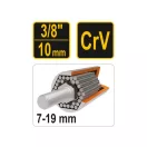 VOREL Cheie universală 3/8" 7-19 mm CrV