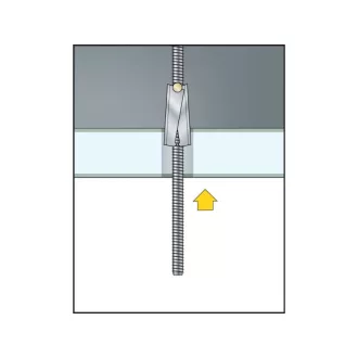 Pană basculară cu arc CELO cu cârlig M4 x 100 (2 buc)