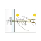 Element T rezistent CELO BTL pentru gips-carton + șurub metric M4 x 50 (4 buc)