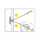 Element T rezistent CELO BTL pentru gips-carton + șurub metric M4 x 50 (4 buc)
