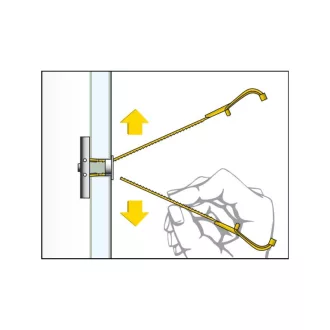  Element T rezistent CELO BTL pentru gips-carton + șurub metric M4 x 50 (4 buc)
