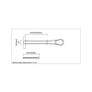 Element T rezistent CELO BTL pentru gips-carton + șurub metric M4 x 50 (4 buc)