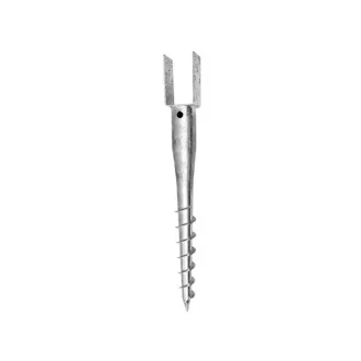   Șurub de împământare în formă de U 101 x 60 x 100/600 mm