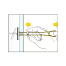 Element T rezistent CELO BTL pentru gips-carton + șurub metric M5 x 62 (4 buc)