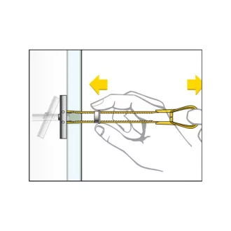   Element T rezistent CELO BTL pentru gips-carton + șurub metric M5 x 62 (4 buc)