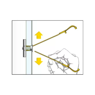  Element T rezistent CELO BTL pentru gips-carton + șurub metric M5 x 62 (4 buc)