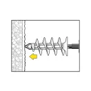Diblu de material izolant CELO IPL 60 cu șuruburi 4,5 x 40 (4 buc)