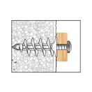 Diblu de material izolant CELO IPL 60 cu șuruburi 4,5 x 40 (4 buc)