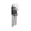 VOREL Set chei hexagonale cu cap sferic 9 piese 2,5-10 mm