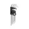 VOREL Set chei hexagonale cu cap sferic 9 piese 2,0-10 mm