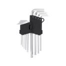 VOREL Set chei hexagonale cu cap sferic 9 piese 2,0-10 mm