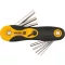 Set chei hexagonale VOREL 8 piese 1,5-8 mm pliabile