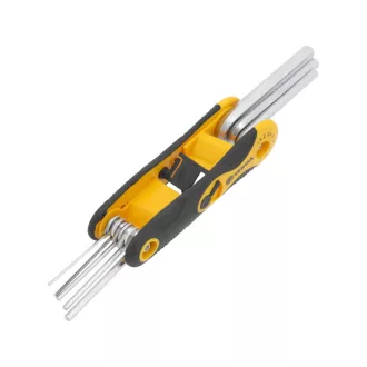 Set chei hexagonale VOREL 8 piese 1,5-8 mm pliabile