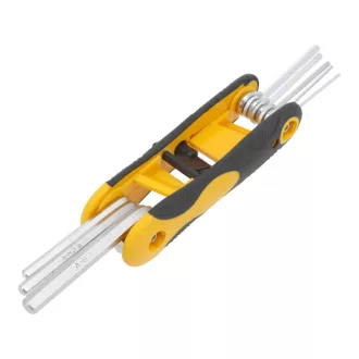 Set chei hexagonale VOREL 8 piese 1,5-8 mm pliabile