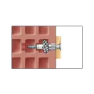 Diblu universal din plastic CELO MZ 6 x 29 + șurub pentru lemn 4,5 x 40 (20 buc)