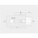 CELO NF 6 dibluri aripi + 4 x 40 șuruburi pentru lemn (20 buc)