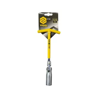 VOREL Cheie pentru bujii cu balamale 16 mm