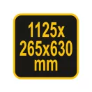 VOREL Dulap scule cu 2 uși 1125 x 265 x 630 mm