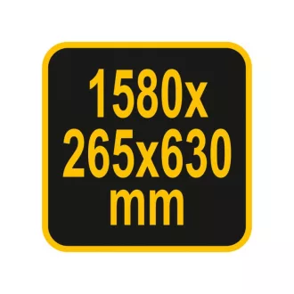 VOREL Dulap scule cu 2 uși 1580 x 265 x 630 mm