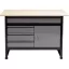 VOREL Banc de lucru cu rafturi 5 sertare 1 usa 1160 x 600 x 840 mm