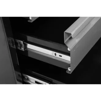   VOREL Banc de lucru cu rafturi 5 sertare 1 usa 1160 x 600 x 840 mm