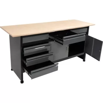   Masa de lucru dulap VOREL cu 4 sertare si 2 usi 1700 x 600 x 840 mm