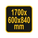 Masa de lucru dulap VOREL cu 4 sertare si 2 usi 1700 x 600 x 840 mm