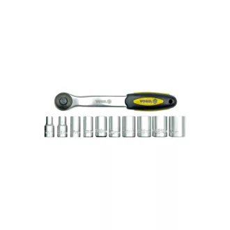 VOREL Set chei tubulare 11 piese 1/2" 10-24 mm CrV