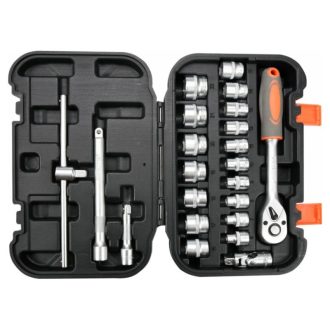 STHOR Set chei tubulare 22 piese 3/8" 6-22 mm