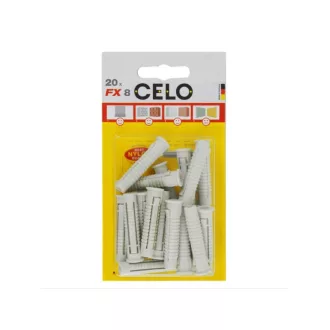 Dibluri universali din nailon CELO FX 8 (20 buc)