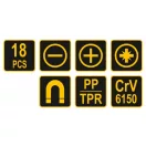 Set de șurubelnițe VOREL 18 buc