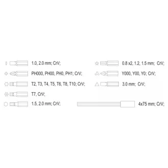   Set de instrumente pentru asamblare telefon mobil VOREL 32 de piese