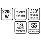 Afișaj LED ceainic LUND 1,8 litri 2200 W