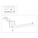 Suport hârtie igienică FALA Quad Chrome