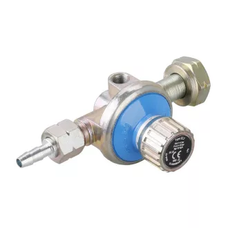   Supapă de reglare a presiunii 0-4 bar 1/4" x 3/8" filet exterior, cu adaptor de conectare pentru furtun de 9 mm (PB)