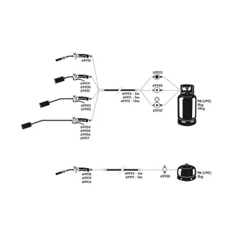   Supapă de reglare a presiunii 0-4 bar 1/4" x 3/8" filet exterior, cu adaptor de conectare pentru furtun de 9 mm (PB)