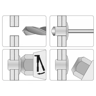 VOREL Clește manual pentru nituri pop 280 mm