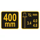 VOREL Clește pentru nituri cu pârghie 400 mm, bricolaj