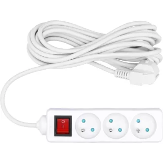   VOREL Prelungitor electric cu întrerupător de distribuție cu 3 căi