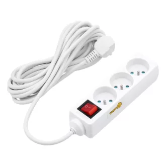   VOREL Prelungitor electric cu întrerupător de distribuție cu 3 căi