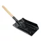VOREL Lopată pentru cărbune 490 x 335 x 140 mm cu mâner scurt din lemn