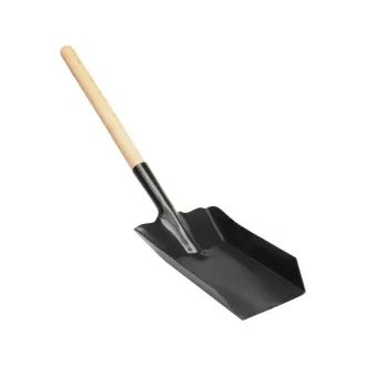   VOREL Lopată pentru cărbune 500 x 195 x 110 mm cu mâner scurt de lemn