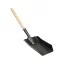 VOREL Lopată pentru cărbune 500 x 195 x 110 mm cu mâner scurt de lemn