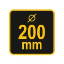 VOREL Perie pentru curatarea cosurilor de fum cu bila 200 mm