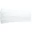 VOREL Bride pentru cablu 100 x 2,5 mm alb (100 buc)