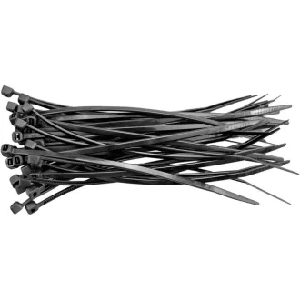 VOREL Bride pentru cablu 200 x 2,5 mm negru (100 buc)
