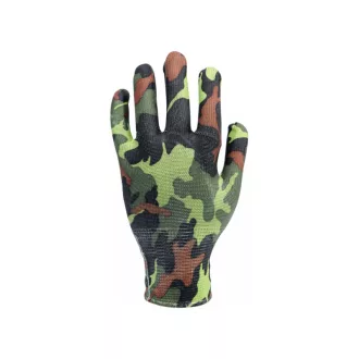 Mănuși de grădinărit FLO cu model câmp verde mărimea 8
