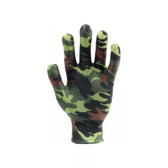 Mănuși de grădinărit FLO cu model câmp verde mărimea 8